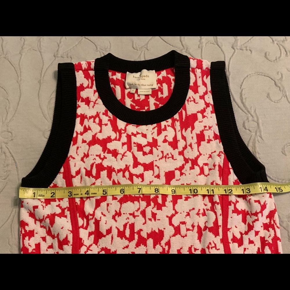 Kate Spade red and white sleeveless dress size S - Picture 3 of 14